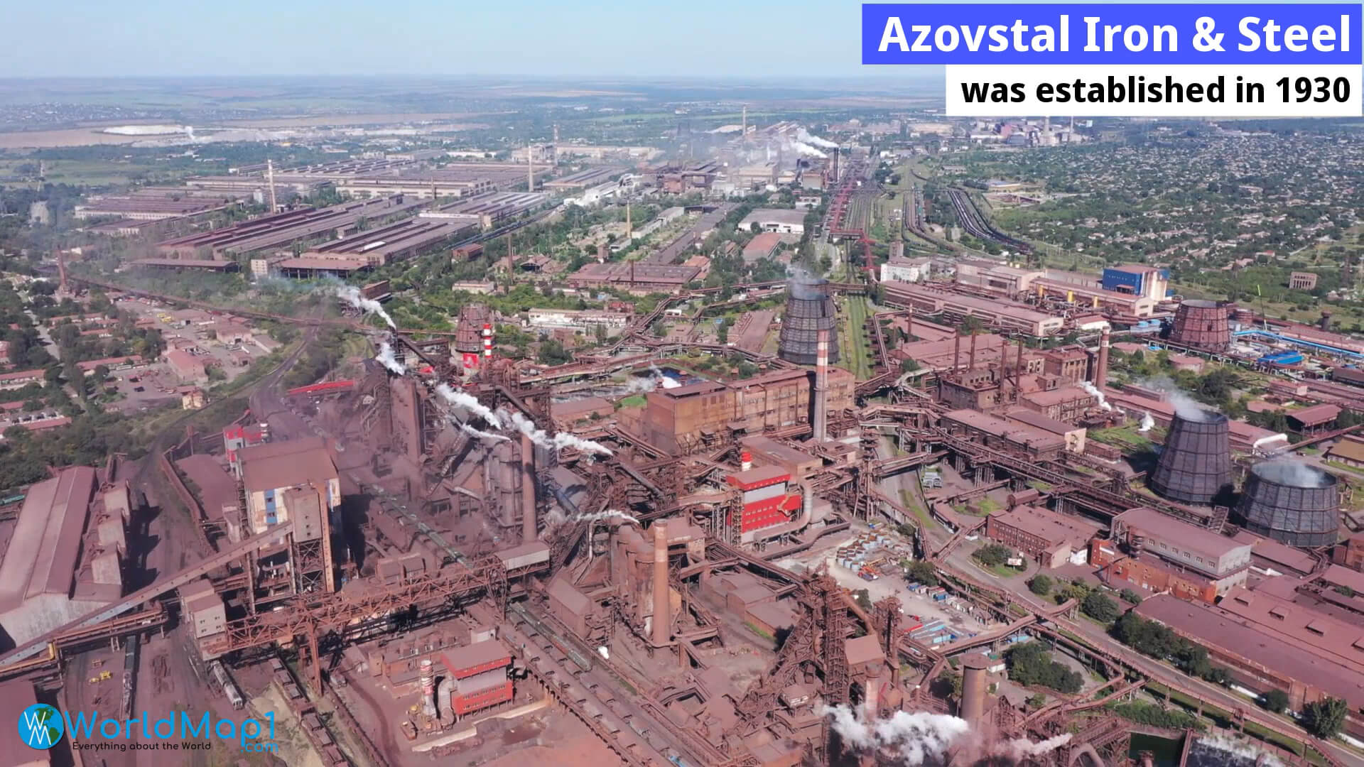 Azovstal Iron and Steel Factory in Mariupol